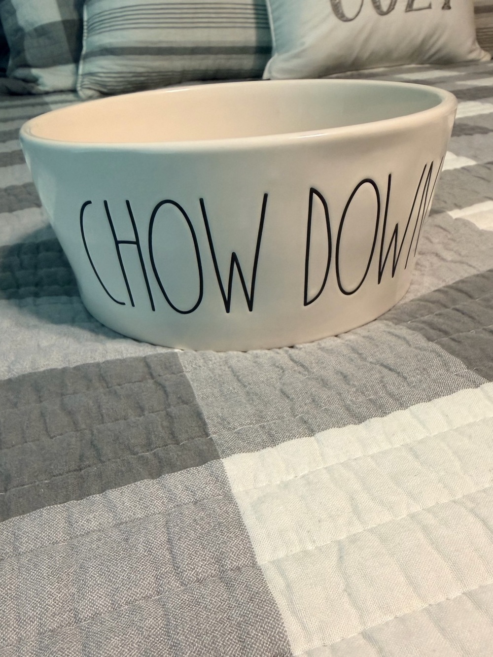 Rae Dunn 8” Dog Bowl